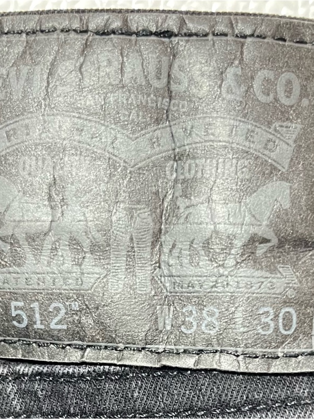2/$40 Levi's Black Slim Straight Jeans - Picture 4 of 8